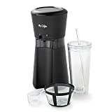 Mr. Coffee Iced Coffee Maker, Single Serve Machine with 22-Ounce Tumbler and Reusable Coffee Filter, Black