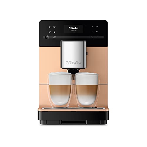Miele NEW CM 5510 Silence Automatic Coffee Maker & Espresso Machine Combo, Rose Gold Pearl Finish - Grinder, Milk Frother, 1.3L