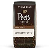 Peet's Coffee Espresso Forte Whole Bean Coffee Dark Roast Bag, 12 oz