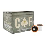 Black Rifle Coffee CAF (Medium Roast Coffee Pods, 2x Caffeine, 32 Count) Single Serve Pods, 100% Ground Coffee That Delivers Twice the Caffeine Punch of Average Coffee With a Rich, Smoky Flavor, Helps Support Veterans and First Responders