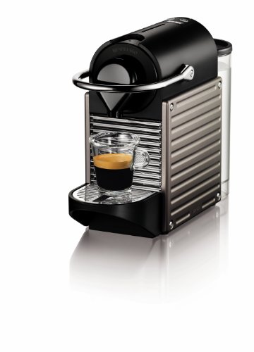 Nespresso Pixie Espresso Maker, 24oz Electric Titan (Discontinued Model)