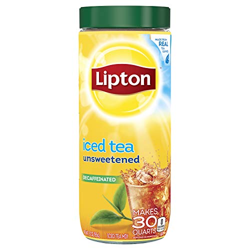 Lipton Tea Mix Decaffeinated Unsweetened, Makes 30 Quarts (Pack of 6)