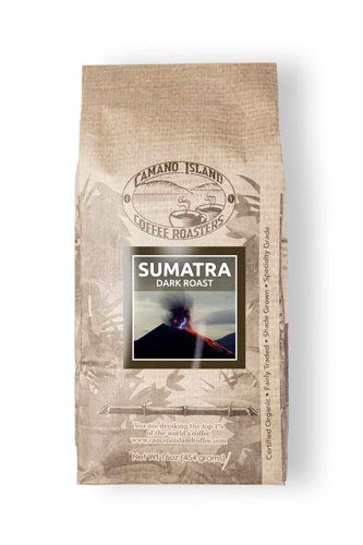 Camano Island Coffee Roasters - Organic Sumatra Dark Roast Coffee - Fresh Premium USDA Certified Organic, Shade Grown, Fair Trade, and Ethical
