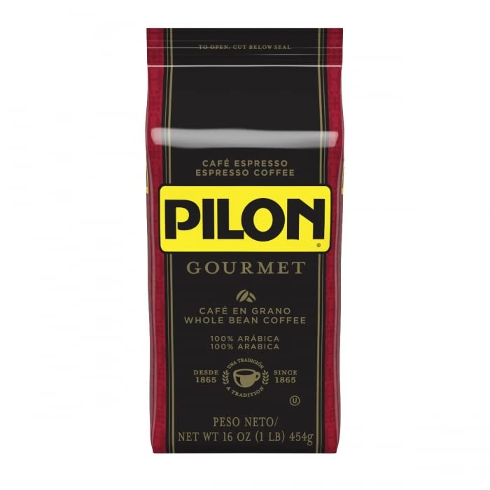 Pilon Gourmet Whole Bean Restaurant Blend Espresso Coffee, 16 Ounce