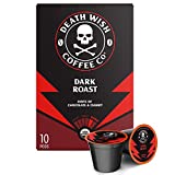 Death Wish Coffee, Dark Roast Single-Serve Coffee Pods, 10 Count