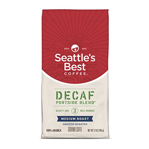 Seattle's Best Coffee Decaf Portside Blend (Previously Signature Blend No. 3) Medium Roast Ground Coffee, 12 Ounce (Pack of 1)