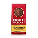 Eight O'Clock Coffee French Vanilla, Medium Roast, Ground Coffee, 100% Arabica, Kosher Certified, 11 Ounce (Pack of 6)