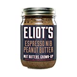 Eliot's Nut Butters Natural No Sugar Added Crunchy Peanut Butter, Low Carb, Keto Friendly, Espresso Nib, 12 Ounce