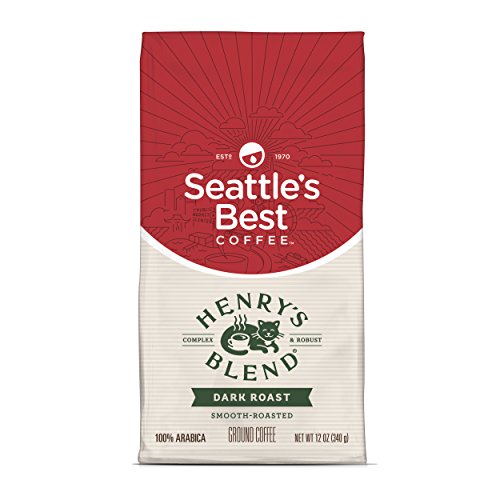 Seattle's Best Coffee Henry's Blend Dark Roast Ground Coffee, 12 Ounce (Pack of 1)