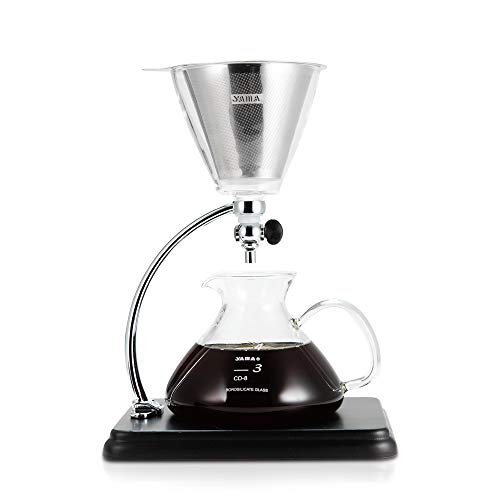Yama Glass Pour Over Coffee Maker, BLACK