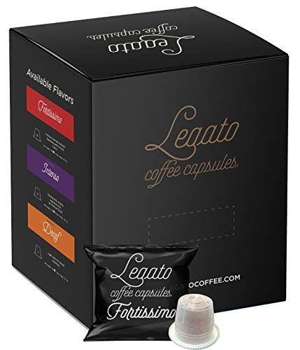 Legato Espresso Single Serve Capsules (Fortissimo, 100)