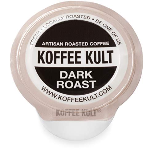 Koffee Kult Premium Dark Roast Coffee Single Serve coffee cups in pods for Keurig 2.0 coffee brewers- 12 count