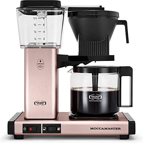 Moccamaster 53935 KBGV Select 10-Cup Coffee Maker, Rose Gold, 40 ounce, 1.25l
