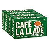 Café La Llave Espresso Coffee, Dark Roast (4 x 10 oz Bricks)