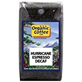 The Organic Coffee Co. Whole Bean Coffee - DECAF Hurricane Espresso Roast (2lb Bag), Medium Dark Roast, Swiss Water Processed, USDA Organic