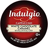 Indulgio Cappuccino, White Chocolate Caramel, 12-Count Single Serve Cup for Keurig K-Cup Brewers
