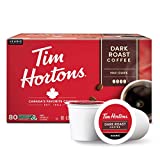Tim Hortons Dark Roast Coffee, Single-Serve K-Cup Pods Compatible with Keurig Brewers, 80ct K-Cups
