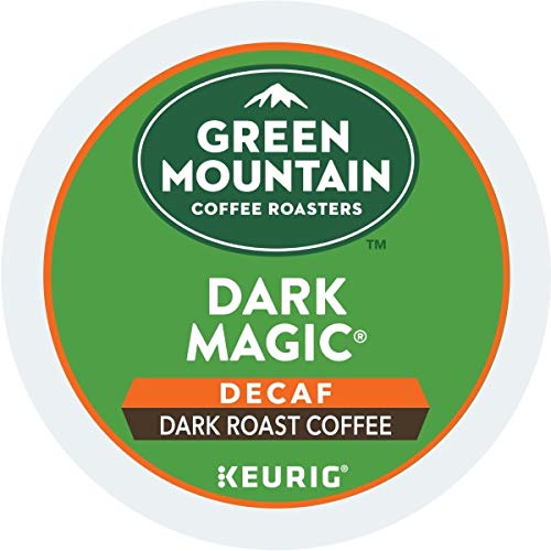 Green Mountain Coffee Roasters Dark Magic Decaf, Single-Serve Keurig K-Cup Pods, Dark Roast Coffee, 12 Count (Pack of 6)