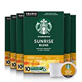 Starbucks Blonde Roast K-Cup Coffee Pods — Sunrise Blend for Keurig Brewers — 6 boxes (60 pods total)