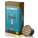 Gourmesso Decaf Chocolate - 30 Espresso Capsules Comptaible with Nespresso Machines 100% Fairtrade Coffee and Organic