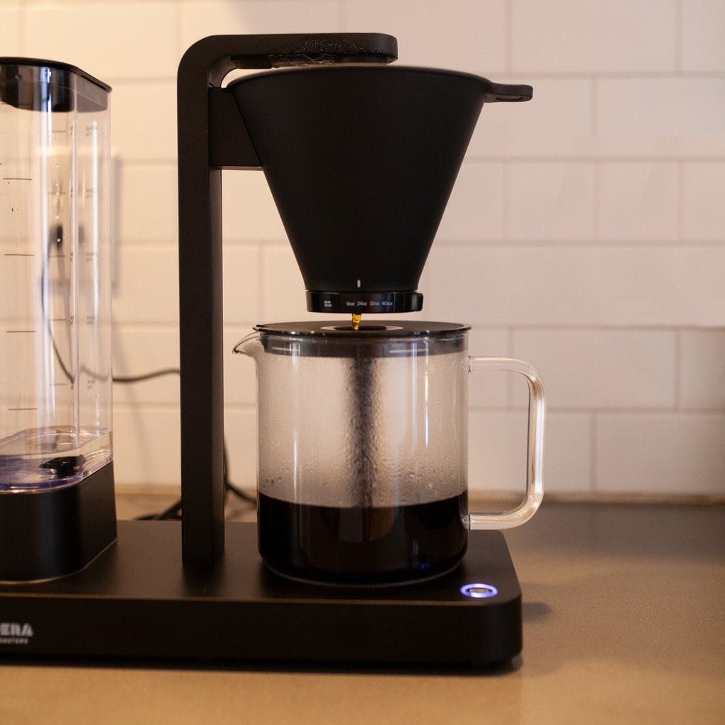 coffee brewing process with Wilfa Coffee Maker