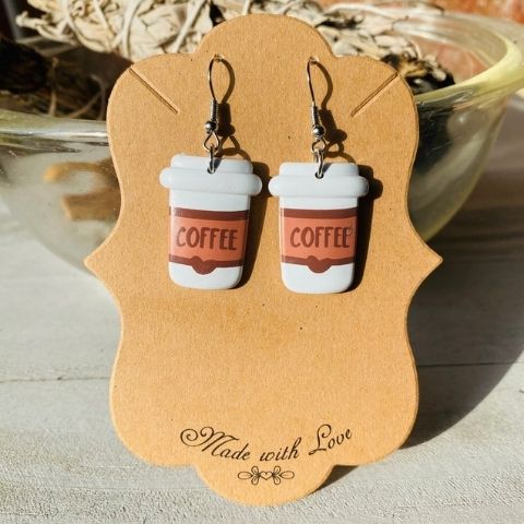 Coffee Cup Earrings