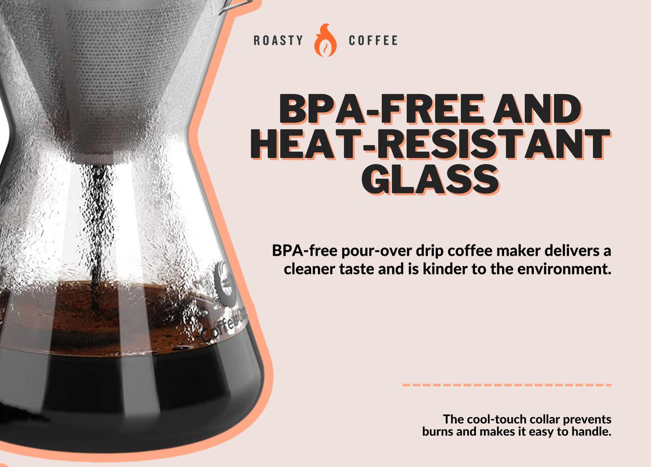 Coffee Gator Pour Over Bpa-free And Heat-resistant Glass