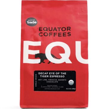 Equator Coffees Decaf Eye of the Tiger Espresso