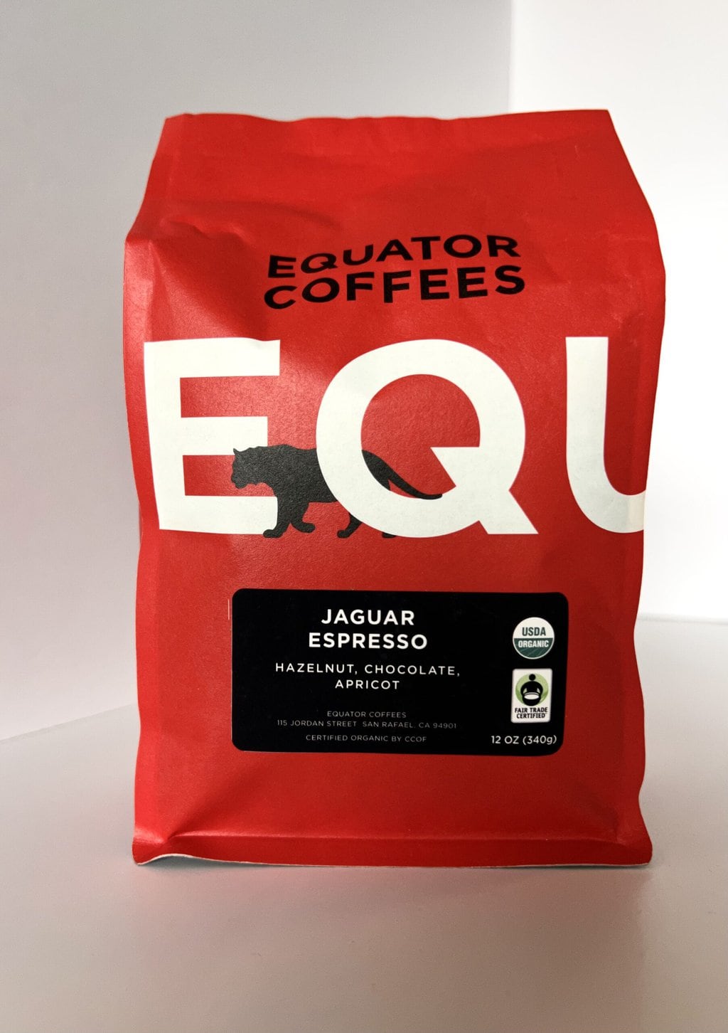 Equator Coffees pack of Jaguar Espresso Fair Trade Organic