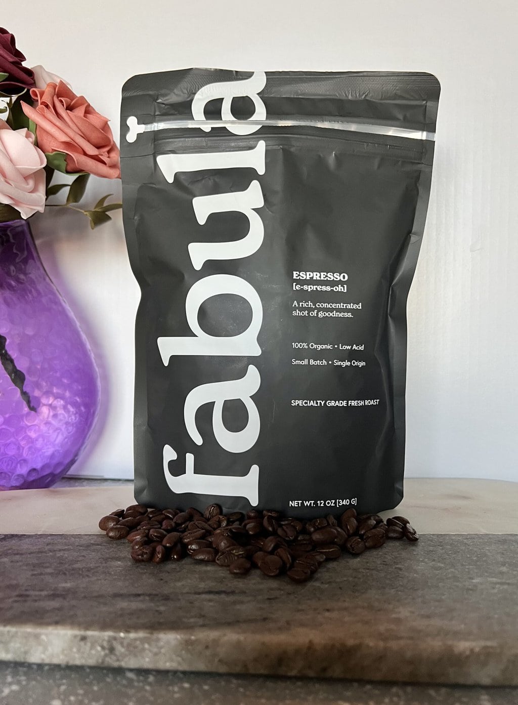 Fabula Espresso Organic Coffee black pack