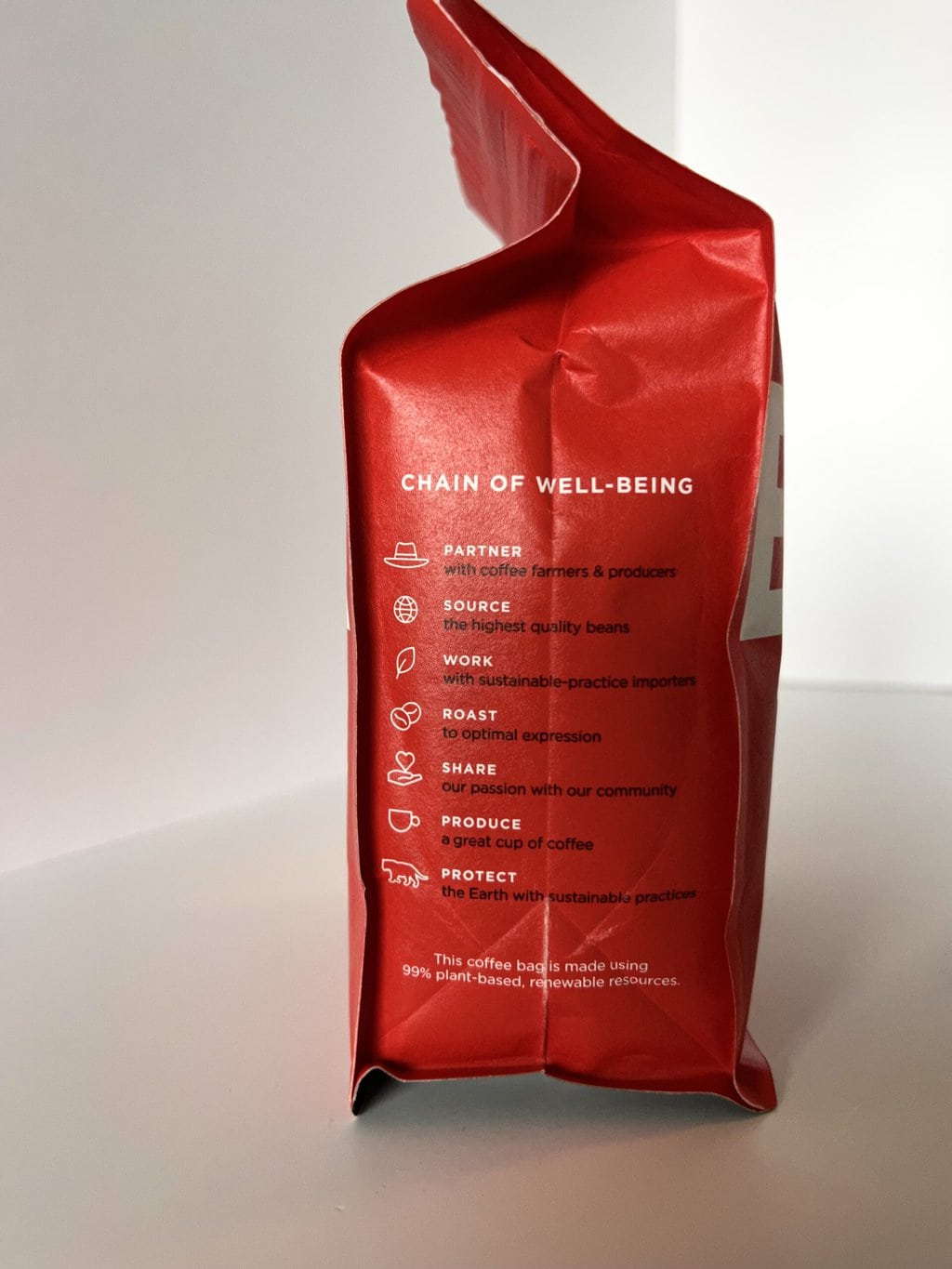 Jaguar Espresso Fair Trade Organic packaging on the side 