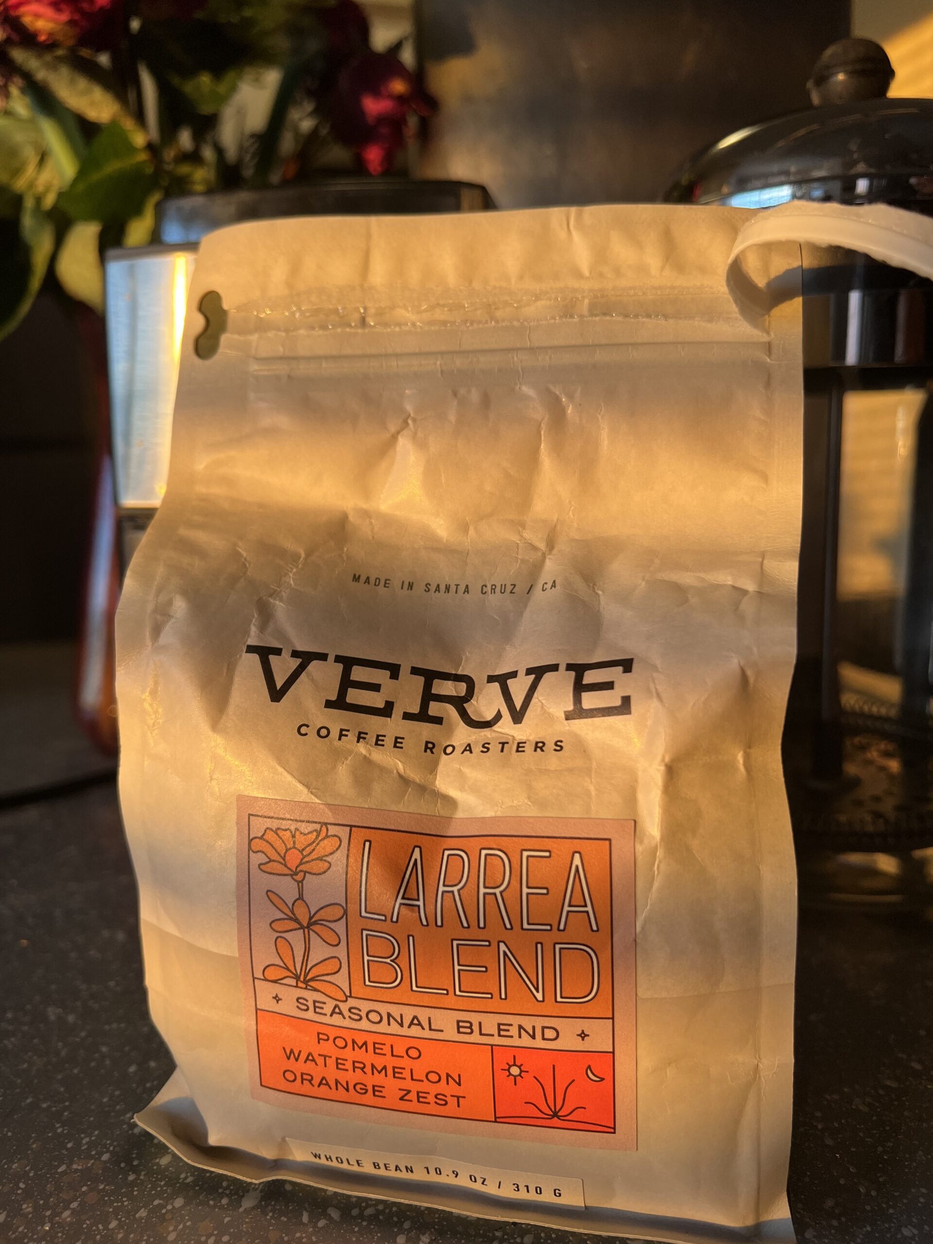 Крупныый план упаковки Verve Coffee